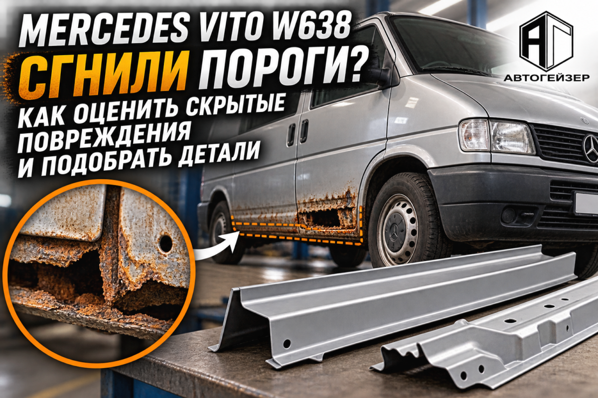 Mercedes Vito W638: сгнили пороги